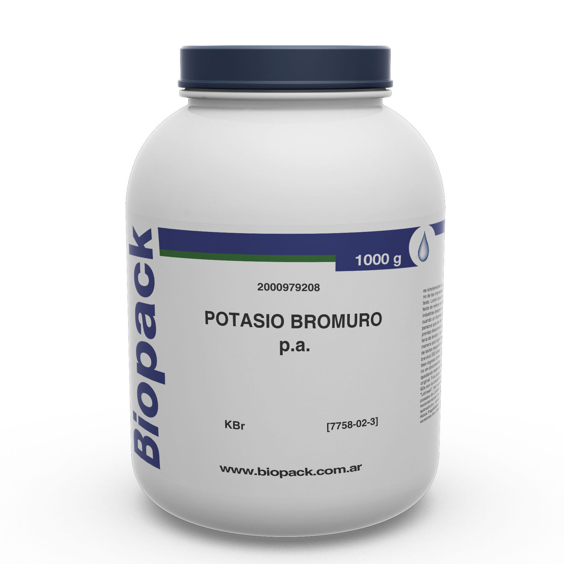 POTASIO BROMURO P.A. x 1000 g, BIOPACK