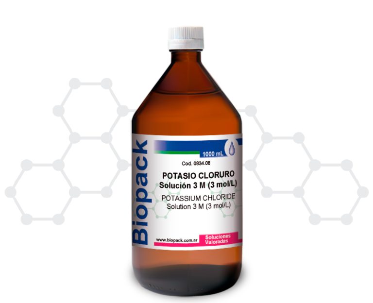 POTASIO CLORURO Solución 3 M (3 mol/l) x 1000 ml BIOPACK MARBE S.A.