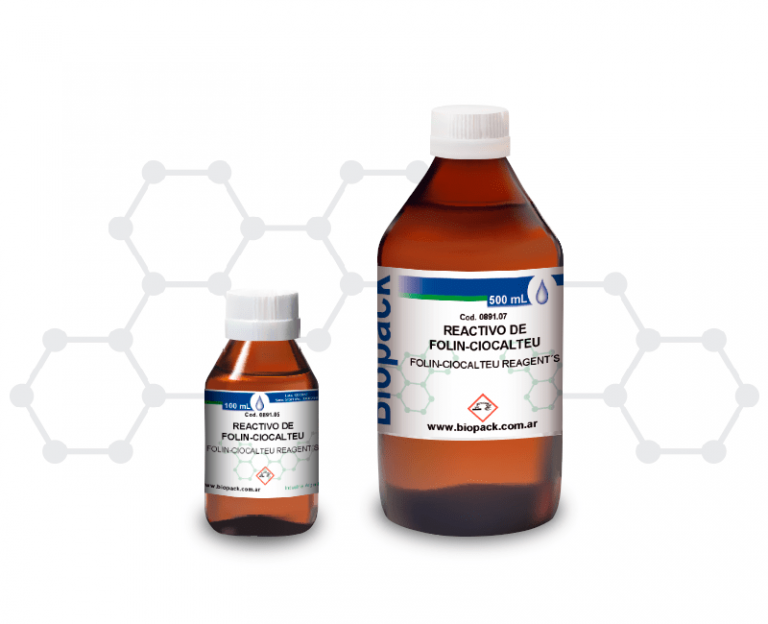 REACTIVO DE FOLIN CIOCALTEU x 100 ml BIOPACK MARBE S.A.