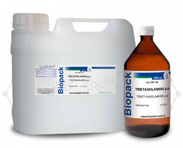 TRIETANOLAMINA P.A. x 1000 ml | BIOPACK | MARBE S.A.