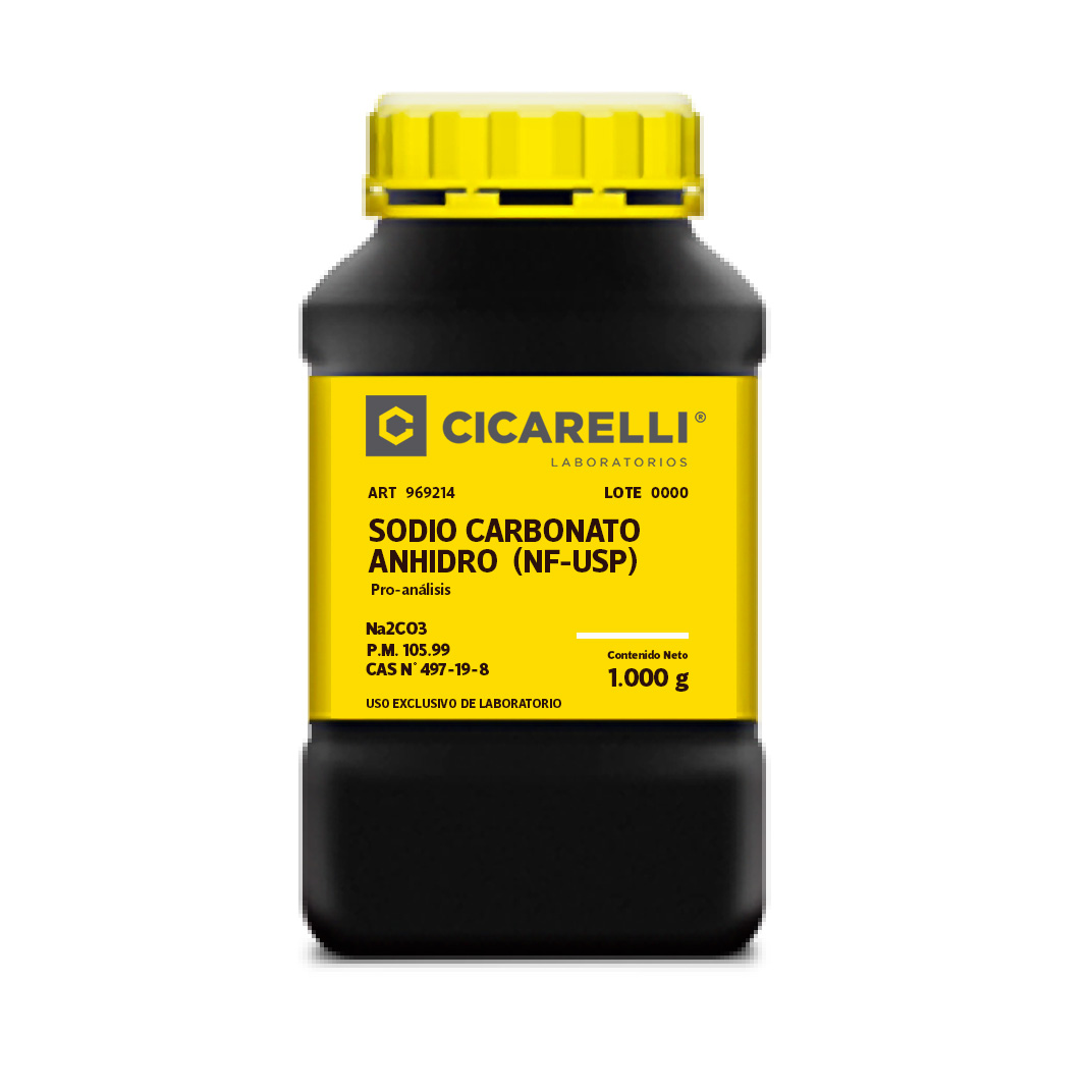 SODIO CARBONATO ANHIDRO Pro-análisis (NF-USP) x 1000 g, CICARELLI