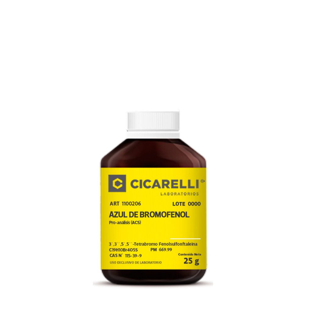 AZUL DE BROMOFENOL Proanálisis (ACS) x 25 g CICARELLI MARBE S.A.